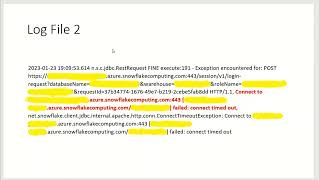 Snowflake Connection Error [upl. by Anelrad]