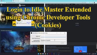 Login to Idle Master Extended using Cookies  Chrome Developer Tools [upl. by Gladstone]