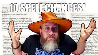 10 Spell Changes in the 2024 DampD 5e Players Handbook  Nerd Immersion [upl. by Proctor]