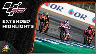 MotoGP EXTENDED HIGHLIGHTS Thailand Grand Prix  102923  Motorsports on NBC [upl. by Levona525]