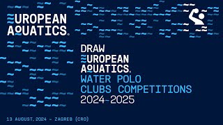 Drawing Ceremony for European Aquatics Water Polo Championships 20242025  Challenger Cup [upl. by Kcirdle]