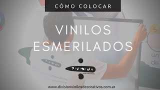 Cómo colocar un vinilo esmerilado sobre vidrio  Paso a Paso [upl. by Phaidra]