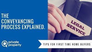 The conveyancing process explained for first time home buyers [upl. by Htial]