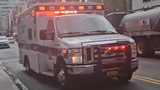 NYU LANGONE HEALTH EMS AMBULANCE RESPONDING IN MIDTOWN MANHATTAN NYC [upl. by Bor78]