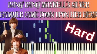 The Beatles  Maxwells Silver Hammer  Piano Tutorial and Lyrics [upl. by Thorbert72]