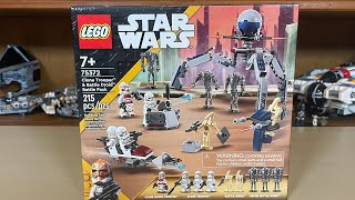 LEGO Clone Trooper amp Battle Droid Battle Pack 75372 Review [upl. by Rayle]