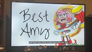 Charsonic reacts to Why Archie Amy is the Best Amy from Lowart [upl. by Ttsepmet]