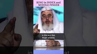 Wearing RINGS in INDEX and MIDDLE finger  not allowed  AlMunajjid islamqa shorts [upl. by Dnar]