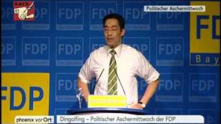 Philipp Rösler FDP 2012 Politischer Aschermittwoch [upl. by Oisorbma]