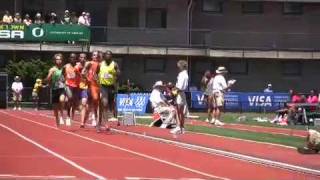 Nick Symmonds wins mens 800 meters [upl. by Mallissa]