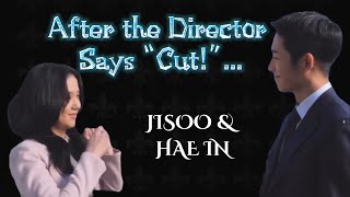 Part 1  JISOO amp HAE IN After the Director says “Cut”  Snowdrop behind the scenes [upl. by Hillie]