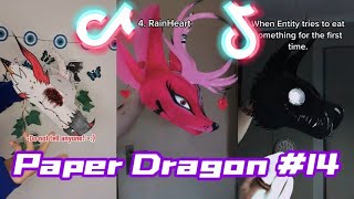 Dragon Puppet Crafts  Paper Dragon TikTok Compilation 14 [upl. by Dwayne912]