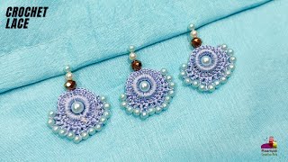 Crosia Design Border Latkantype for Dress  Dupatta  Crochet Lace Patterns  Qureshia Design 1013 [upl. by Jacobsen]