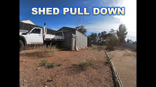 I fell through the roof  Shed dismantling time lapse [upl. by Irrem]