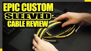 Custom Sleeve PC Cables  Lutro0 Customs Review and Demo [upl. by Melia]