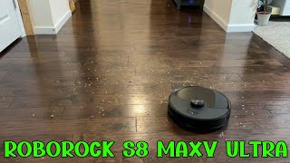 Roborock S8 MaxV ULTRA Hard Floor Pickup Test  Robot Vacuum amp Mop [upl. by Ohl]