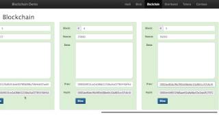 Blockchain 101  A Visual Demo [upl. by Ocramed]