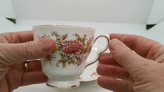 Colclough Amanda China Teacup and Scalloped Saucer [upl. by Nayrbo581]