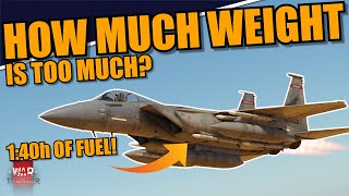 War Thunder DEV  How much FUEL is TOO MUCH for the F15C MSIP 2 CONFORMAL FUEL TANKS are BAD [upl. by Yart600]