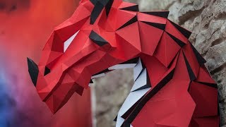 Dragon Papercraft  DIY Assembly  Welcome to the House of The Dragon … [upl. by Libove]