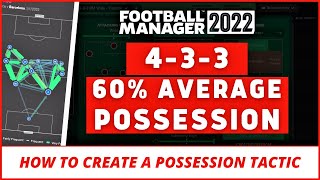 HOW TO CREATE A 433 POSSESSION TACTIC in FM22  60 AVG POSSESSION TACTIC  FOOTBALL MANAGER 2022 [upl. by Vassar]