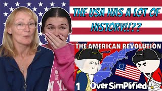 British MUM Reacts to The American Revolution  OverSimplified Part 1 [upl. by Eirrek]