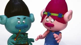 Princess Poppy Plays Guitar  Trolls Movie Play Doh Stop Motion  Trollz Full Episodes HD [upl. by Asirrac647]