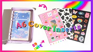 6 Ring Binder Cover Inserts for A6 6 Ring Binder [upl. by Corder]