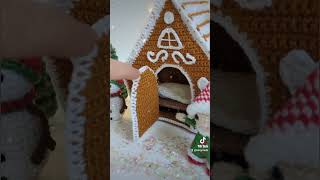 Gingerbread house crochet pattern is available in my Etsy Shop at HorgoladaDesign crochetpattern [upl. by Annelg967]