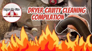 Dryer Cavity Cleaning Compilation  8 cleaned from start to finish Satisfying ASMR [upl. by Vernen474]