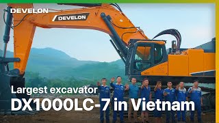 A journey of Doosans largest excavator DX1000LC7full version [upl. by Anieral314]