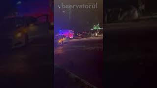 Accident nocturn la Soroca șoferii dar și o pasageră au fost luați de ambulanță [upl. by Gery]