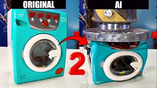 AI crushes toy washing machines 2 [upl. by Zullo]