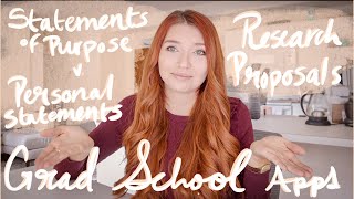 GRAD SCHOOL APPLICATION ESSAYS  PERSONAL STATEMENT STATEMENT OF PURPOSE OR RESEARCH PROPOSAL [upl. by Pember]