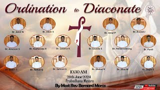 Ordination to Diaconate 29 June 2024 in Prabodhana Mysore [upl. by Donaugh210]