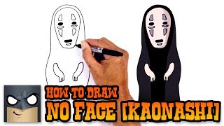 How to Draw No Face Kaonashi  Spirited Away [upl. by Lemieux]