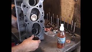 Part 3 of 20 Chevy BBC Hiperf Engine Rebuild 454  heads assembly [upl. by Arikat]