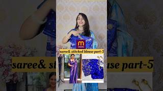 Saree with stitched blouse from Meesho meeshopattusarees sareewithstichedblouse pattusaree500 [upl. by Von127]