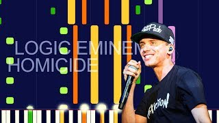 Logic ft Eminem  HOMICIDE PRO MIDI REMAKE  BEAT  quotin the style ofquot [upl. by Igal559]