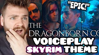 First Time Hearing VoicePlay quotThe Dragonborn Comesquot  SKYRIM THEME  REACTION [upl. by Aihsenrad]