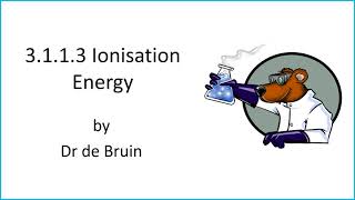 3113 Ionisation Energy [upl. by Naivaf]