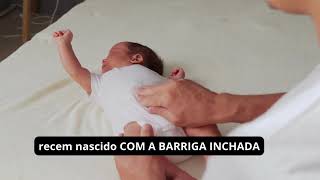 recem nascido com a barriga inchada [upl. by Miehar54]