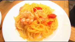 Spaghetti gamberoni e pomodorini Vito Chef Salerno🇮🇹 ASMR ITEN  Pasta and prawns [upl. by Crescen]