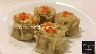 SIOMAY SHU MAI Recipe l cara membuat siomay [upl. by Omidyar944]