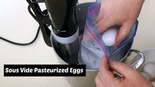 How to Pasteurize Eggs using a Sous Vide Circulator  Pasteurized Eggs  Amy Learns to Cook [upl. by Ewell]