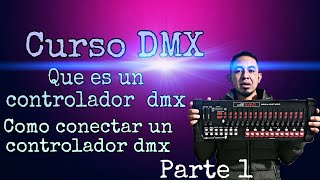 Tutorial dmxQue es un controlador dmx y como conectar un controlador dmx [upl. by Alegnatal]