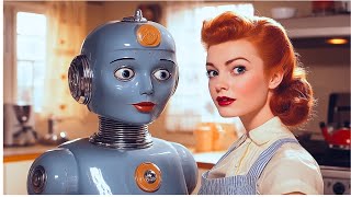 Do Robots Take Over 1950s Girls  Retro Future World  SciFi  AI Short Film [upl. by Ennaylil644]