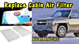 HOW TO REPLACE THE CABIN AIR FILTER Avalanche  Silverado  Yukon  Suburban  GMC Sierra  Tahoe [upl. by Asyla112]