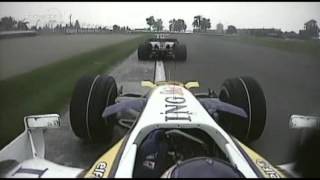 Fisichella vs Liuzzi Onboard F1 2007 USA [upl. by Maidy]