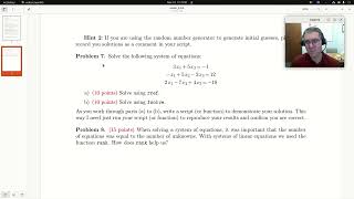 Solving a system of linear equations with MATLAB rref and fsolve [upl. by Ennazor]